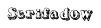 Serifadow original font preview