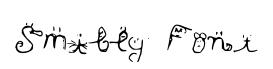 Smiley Font original font preview