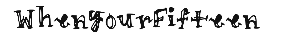 WhenYourFifteen original font preview