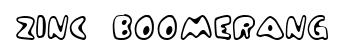 Zinc Boomerang original font preview