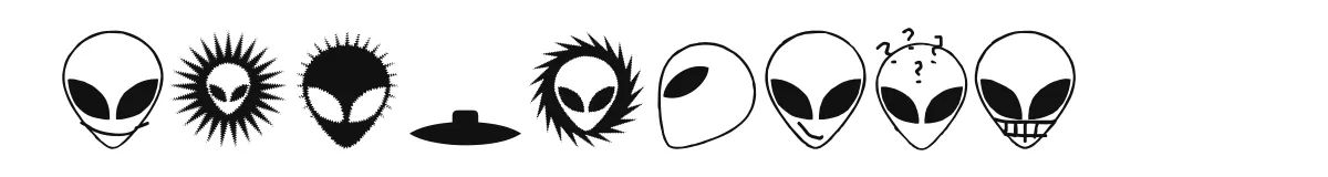 Alienator font preview