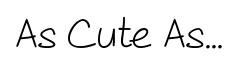 As Cute As... Semibold preview