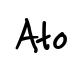 Ato original font preview