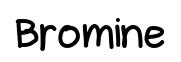 Bromine original font preview