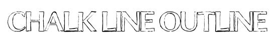Chalk Line Outline original font preview