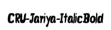CRU-Jariya-Italic Bold