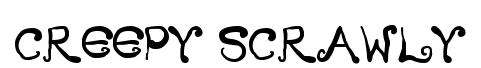 Creepy Scrawly original font preview