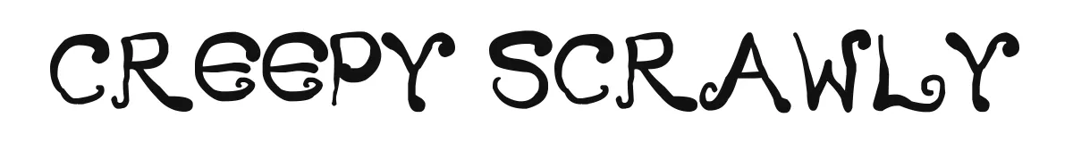 Creepy Scrawly font preview