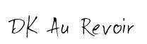 DK Au Revoir original font preview