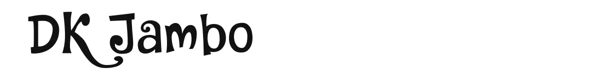 DK Jambo font preview