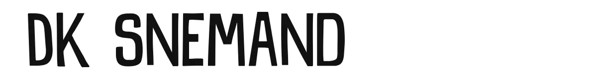 DK Snemand font preview