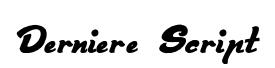 Derniere Script original font preview