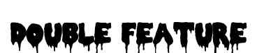 Double Feature original font preview