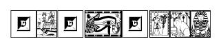 Egyptian original font preview