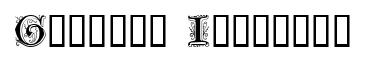 Genzsch Initials original font preview