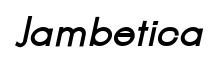 Jambetica Bold Italic preview