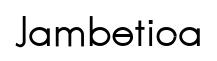 Jambetica original font preview