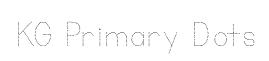 KG Primary Dots original font preview