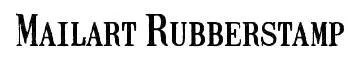 Mailart Rubberstamp original font preview