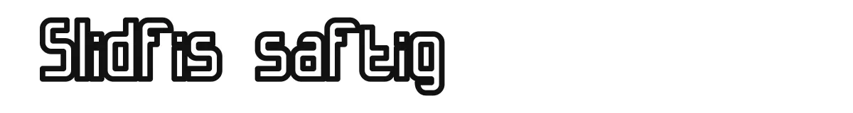 Slidfis saftig original font preview