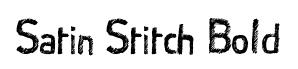 Satin Stitch Bold