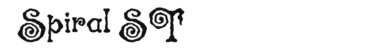Spiral ST original font preview