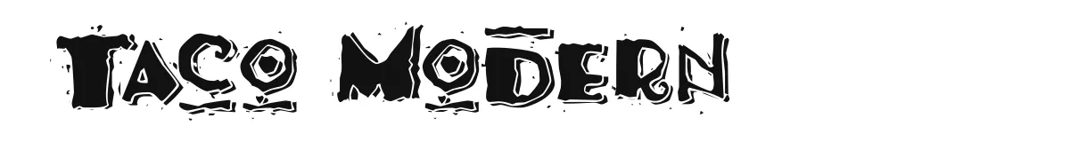 Taco Modern font preview