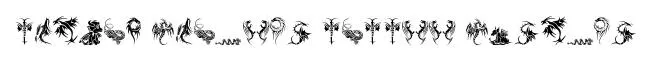 Tribal Dragons Tattoo Designs