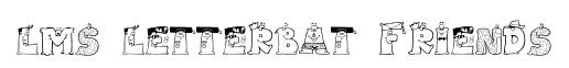 LMS Letterbat Friends original font preview