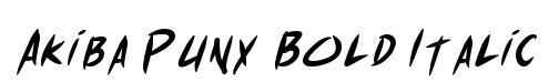 Akiba Punx Bold Italic