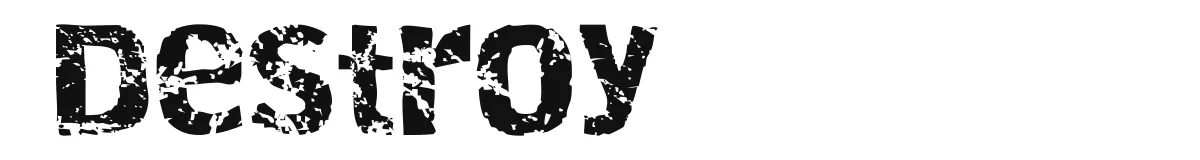 Destroy font preview