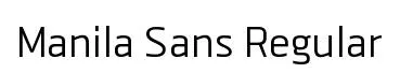 Manila Sans Regular