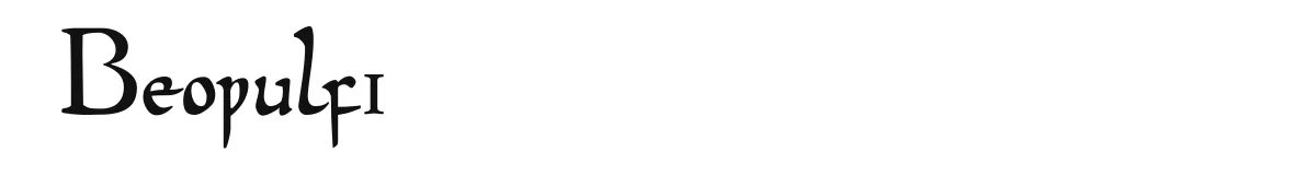 Beowulf1 original font preview
