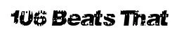 106 Beats That original font preview