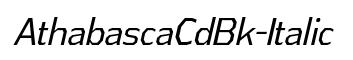 AthabascaCdBk-Italic