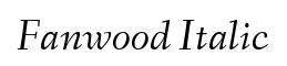 Fanwood Italic