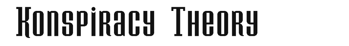 Konspiracy Theory font preview