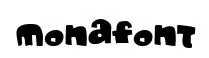 Monafont original font preview