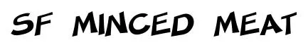 SF Minced Meat original font preview