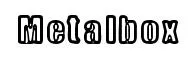 Metalbox original font preview
