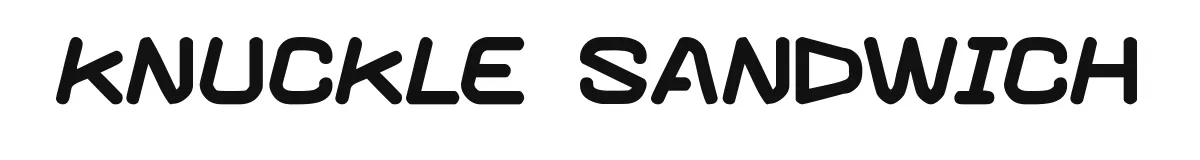 Knuckle sandwich original font preview