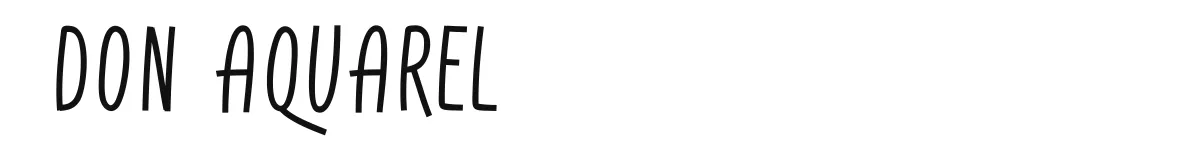 Don Aquarel original font preview