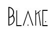 Blake original font preview