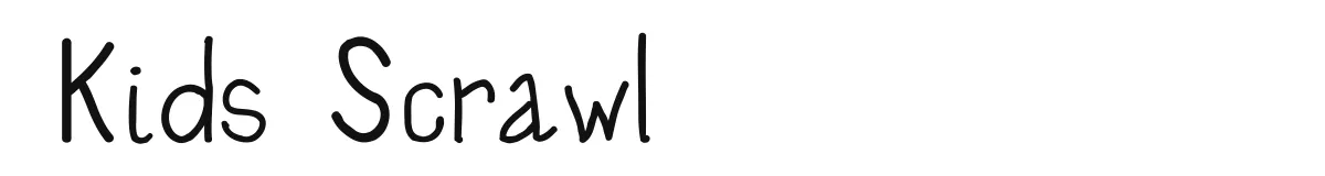 Kids Scrawl original font preview