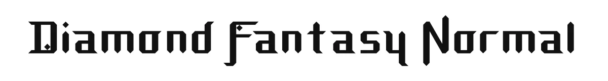 Diamond Fantasy Normal original font preview