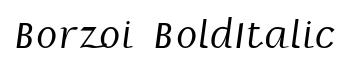 Borzoi BoldItalic