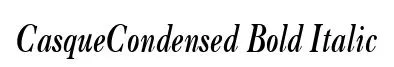 CasqueCondensed Bold Italic