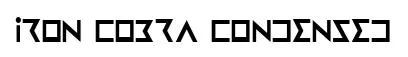 Iron Cobra Condensed original font preview