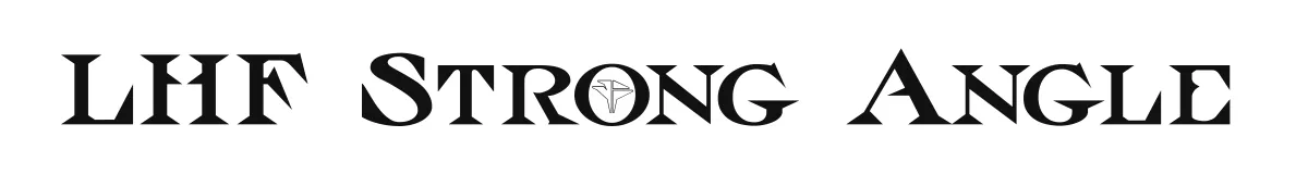 LHF Strong Angle original font preview