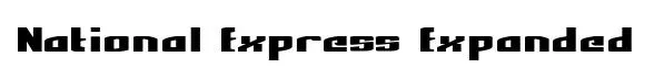 National Express Expanded original font preview